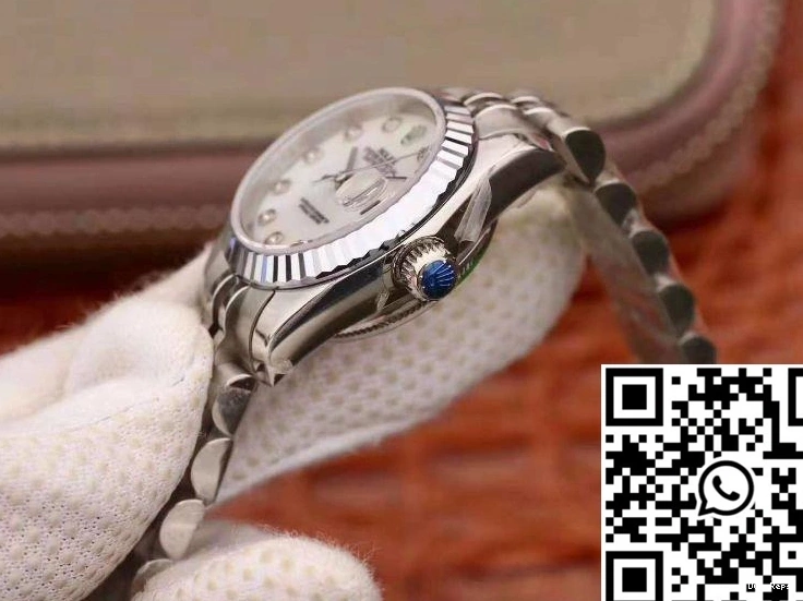 28MM Dial White Datejust Rolex Lady 1006
